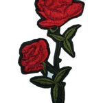 Aufnäher Bügelbild Aufbügler Rose 120x60mm (1033)