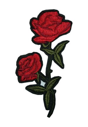 Aufnäher Bügelbild Aufbügler Rose 120x60mm (1033)