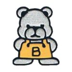 Aufnäher Bügelbild Aufbügler Bär gelb 50x60mm (1040)