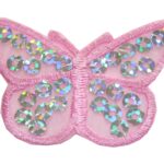 Aufnäher Bügelbild Aufbügler Schmetterling 40x55 mm (1046)