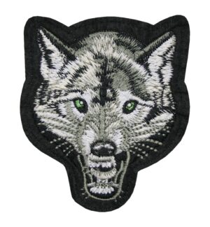 Aufnäher Bügelbild Aufbügler Wolf 110x95mm (1068)