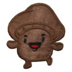 Aufnäher Bügelbild Aufbügler Pilz braun 80x85mm (1075)