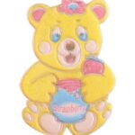 Aufnäher Bügelbild Aufbügler Bär 80x50mm (1088)