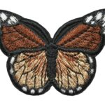 Aufnäher Bügelbild Aufbügler Schmetterling 45x70 mm (1092)