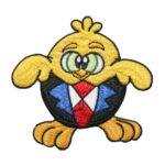 Aufnäher Bügelbild Aufbügler Huhn 80x80 mm (1105)
