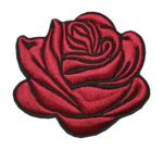 Aufnäher Bügelbild Aufbügler Rose 80x70 mm (1106)