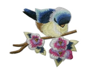 Aufnäher Bügelbild Aufbügler Vogel 100x85mm (1128)