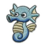 Aufnäher Bügelbild Aufbügler Seepferdchen Seepferd 55x45 mm (1145)