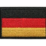 Aufnäher Bügelbild Aufbügler Deutsche Flagge 77x50 mm (1146)