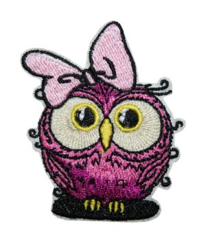 Aufnäher Bügelbild Aufbügler Eule 50x60 mm (1151)