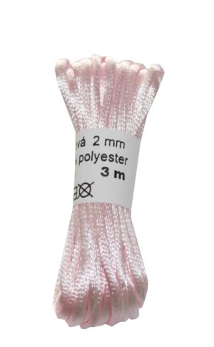 Satinkordel Satinschnur Kordel Satinfaden 3 m 2 mm rose (0004)