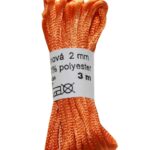 Satinkordel Satinschnur Kordel Satinfaden 3 m 2 mm orange (0005)