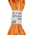 Satinkordel Satinschnur Satinfaden 3m 2mm mandarin orange (0006)