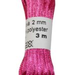 Satinkordel Satinschnur Kordel Satinfaden 3 m 2 mm pink (0008)