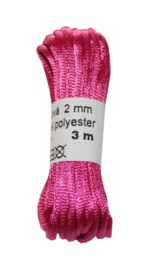 Satinkordel Satinschnur Kordel Satinfaden 3 m 2 mm pink (0008)