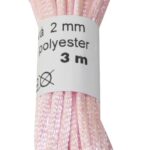 Satinkordel Satinschnur Kordel Satinfaden 3 m 2 mm rosa (0014)
