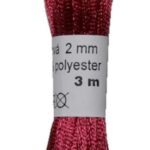 Satinkordel Satinschnur Kordel Satinfaden 3 m 2 mm rot (0016)