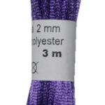 Satinkordel Satinschnur Kordel Satinfaden 3 m 2 mm lila (0019)