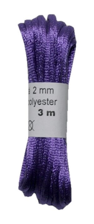 Satinkordel Satinschnur Kordel Satinfaden 3 m 2 mm lila (0019)