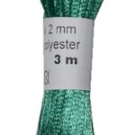 Satinkordel Satinschnur Kordel Satinfaden 3 m 2 mm grün (0026)