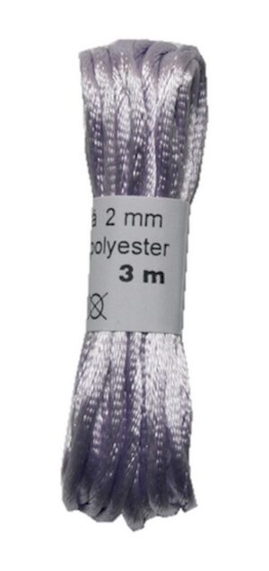 Satinkordel Satinschnur Satinfaden 3 m 2 mm lila violett (0027)