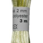 Satinkordel Satinschnur Kordel Satinfaden 3 m 2 mm gelb (0028)