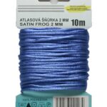 Satinkordel Satinschnur Kordel Satinfaden 10 m 2 mm blau (0033)