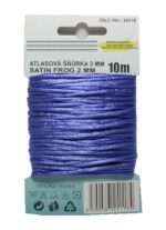 Satinkordel Satinschnur Kordel Satinfaden 10 m 2 mm blau (0038)