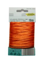 Satinkordel Satinschnur Kordel Satinfaden 10 m 2 mm orange (0066)
