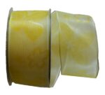 Geschenkband Schleifenband transparent 3 m 40 mm gelb (0002)