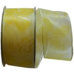 Geschenkband Schleifenband transparent 3 m 40 mm gelb (0002)