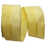 Geschenkband Schleifenband transparent 3 m 40 mm gelb (0008)