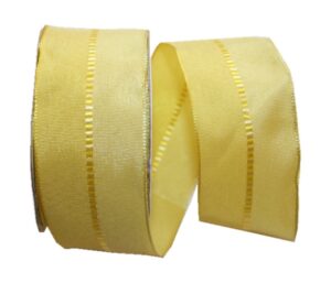 Geschenkband Schleifenband transparent 3 m 40 mm gelb (0008)