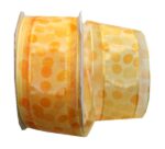 Geschenkband Schleifenband transparent 3 m 40 mm orange (0011)