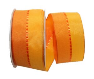 Geschenkband Schleifenband transparent 3 m 40 mm orange (0016)