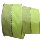 Geschenkband Schleifenband transparent 3 m 40 mm grün (0024)