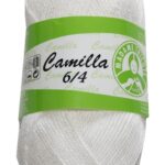 Strickgarn Garn Camilla 100% Baumwolle 50g weiß (0000)
