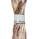 Satinkordel Satinschnur Kordel Satinfaden 3 m 2 mm haselnuss (0071)