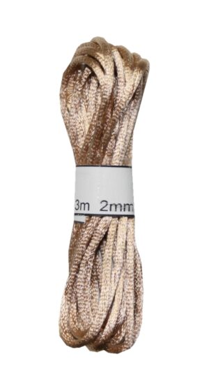 Satinkordel Satinschnur Kordel Satinfaden 3 m 2 mm haselnuss (0071)