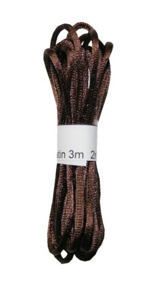 Satinkordel Satinschnur Kordel Satinfaden 3 m 2 mm braun (0075)