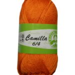 Strickgarn Garn Camilla 100% Baumwolle 50g orange (0531)