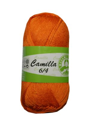 Strickgarn Garn Camilla 100% Baumwolle 50g orange (0531)