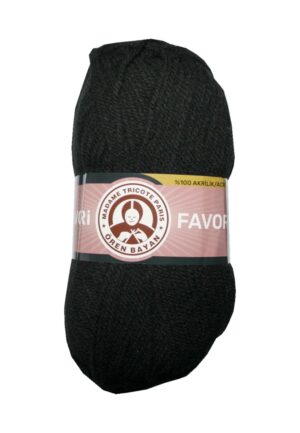 Strickgarn Garn Favori super weich 100 g schwarz (0999)