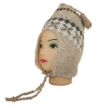 Norwegermütze Wintermütze Wollmütze Strickmütze Skimütze mit Ohrschutz (0007)