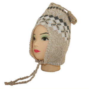 Norwegermütze Wintermütze Wollmütze Strickmütze Skimütze mit Ohrschutz (0007)