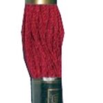 Stickgarn Mouline Stickwolle Stickfaden 8 m bordeaux rot (2407)