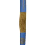 Stickgarn Stickfaden Knüpfgarn 100% Baumwolle 15 m gold braun (6752)