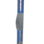 Stickgarn Stickfaden Knüpfgarn 100% Baumwolle 15 m grau blau (8862)