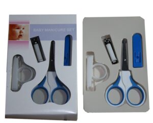 Manicurre Set Nagelschere und Nagelclip blau (9696)