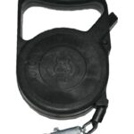 Hundeleine mit Aufrollautomatik und Karabiner inkl. Drehwirbel schwarz (0035)